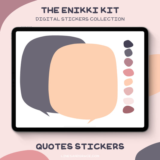 The Enikki Kit - Quotes Stickers