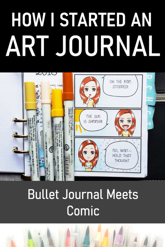 How I Started an Art Journal | Bullet Journal Meets Comic
