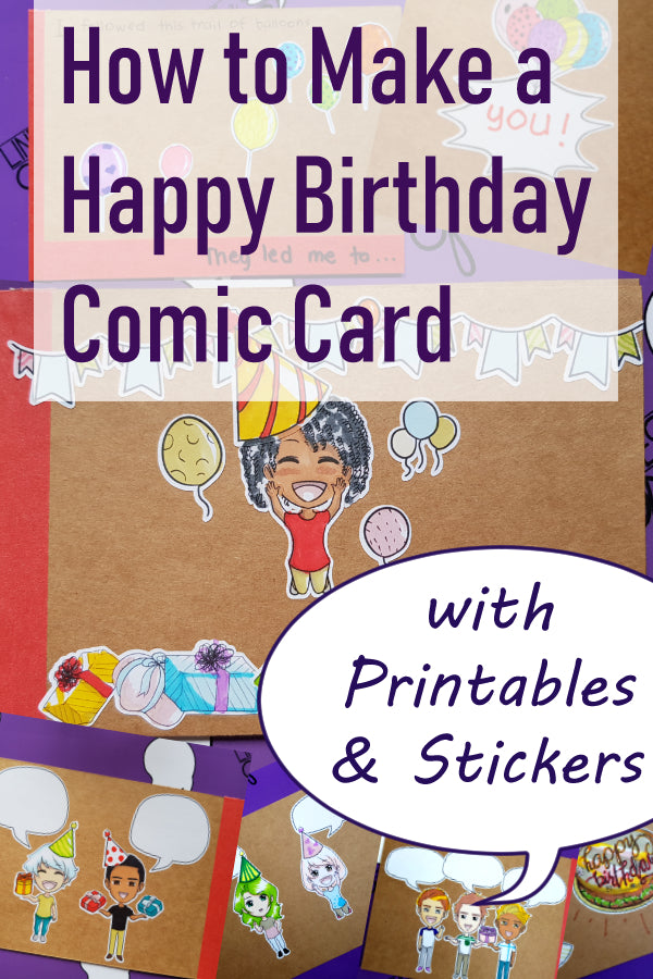 How to Make a Happy Birthday Comic Card (Booklet) β Lines and Grace