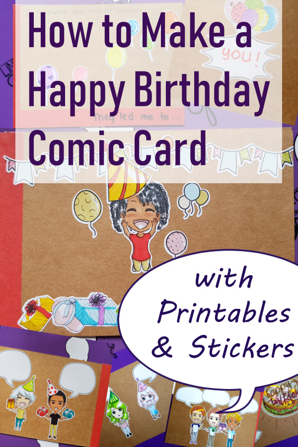 How to Make a Happy Birthday Comic Card (Booklet)