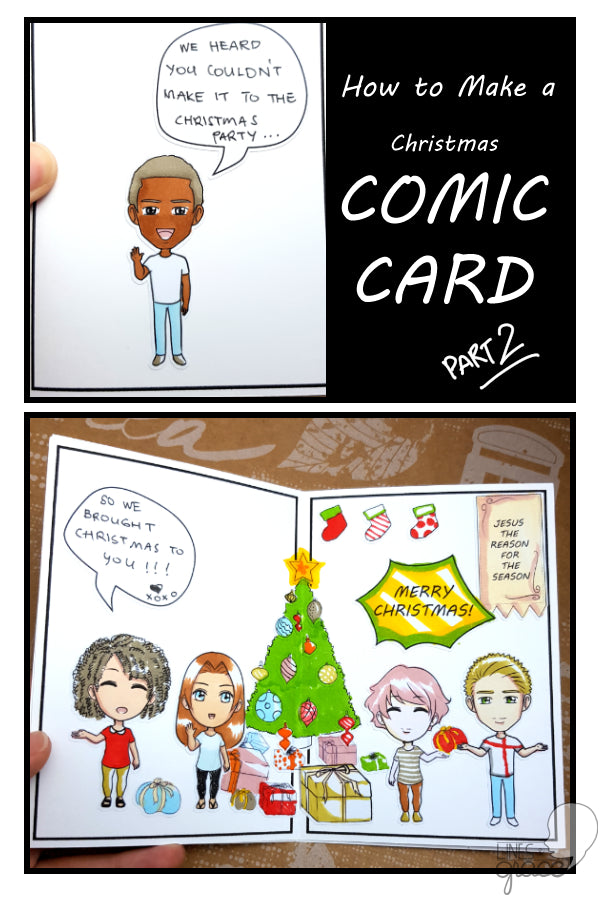 How to Make a Comic Card - A Christmas Crafts Idea