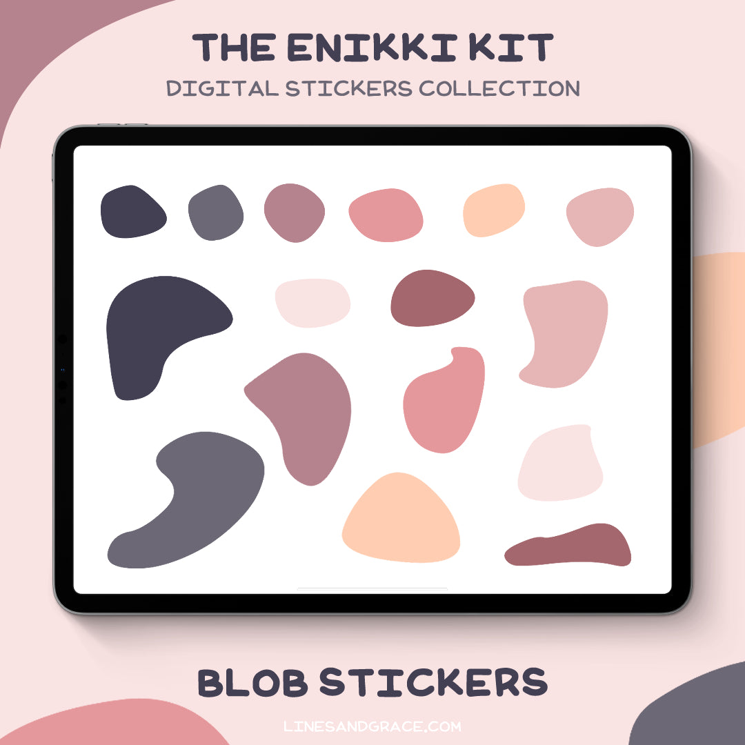 The Enikki Kit - Blob Stickers