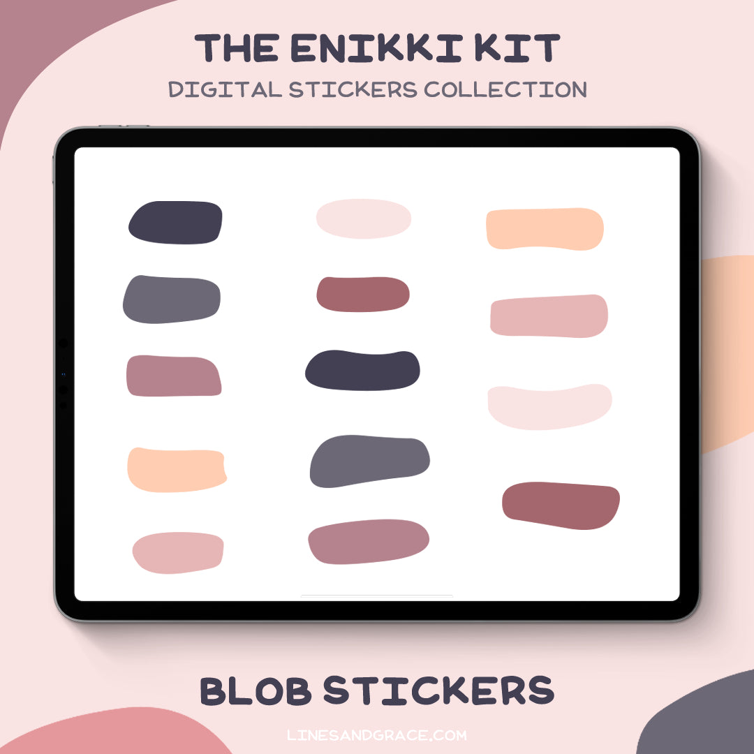 The Enikki Kit - Blob Stickers