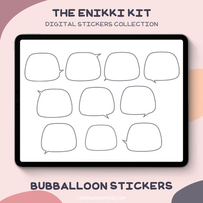 The Enikki Kit - Bubballoon Stickers
