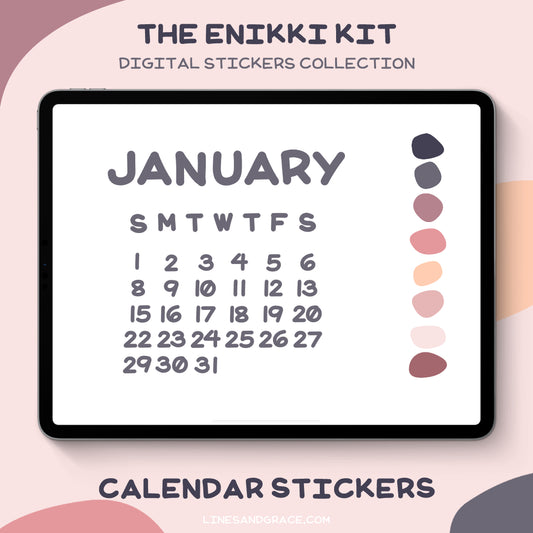 The Enikki Kit - Calendar Stickers