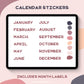 The Enikki Kit - Calendar Stickers
