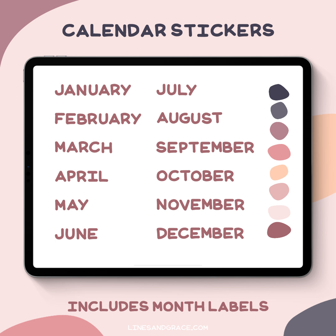 The Enikki Kit - Calendar Stickers