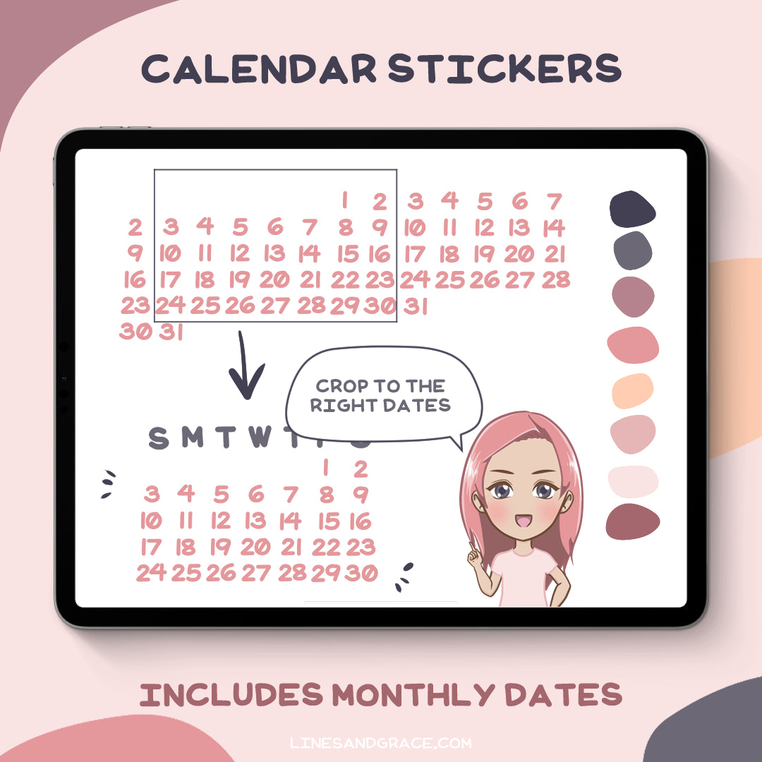 The Enikki Kit - Calendar Stickers