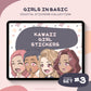 Girls in Basics - Kawaii Girl Stickers - Set 3