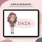 Girls in Basics - Kawaii Girl Stickers - Set 1