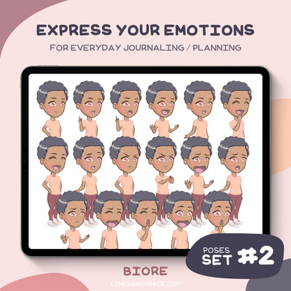 Girls in Basics - Kawaii Girl Stickers - Set 2