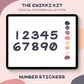 The Enikki Kit - Numbers Stickers