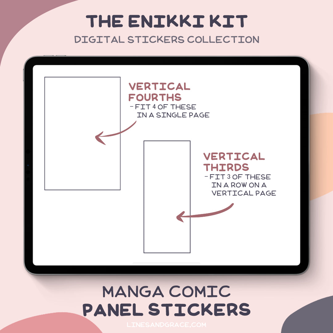 The Enikki Kit - Manga Comic Panel Stickers