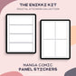 The Enikki Kit - Manga Comic Panel Stickers