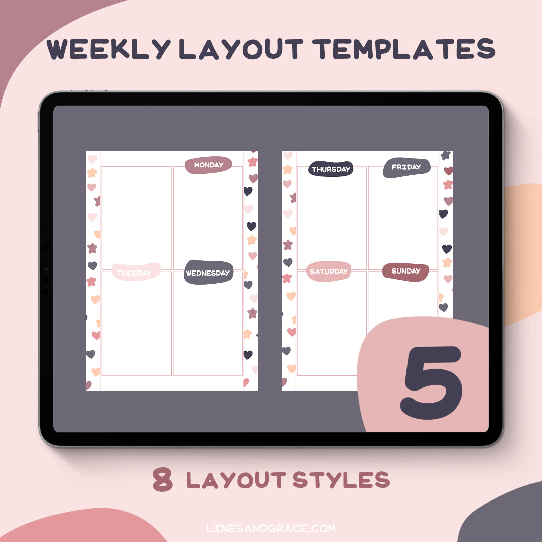 Weekly Layout Templates - Part 1